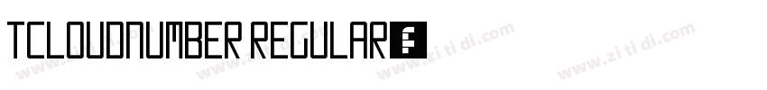 TCloudNumber Regular字体转换